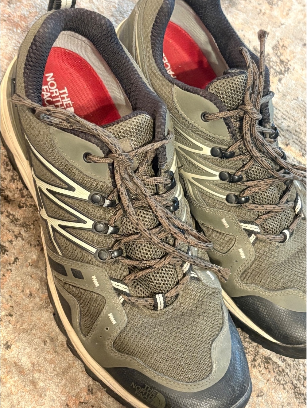 The North Face Hedgehog Fastpack GTX Hiking Shoes Men's Size 13 Waterproof Green